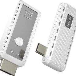 USB-C 3.1 ワイヤレス HDMI 送受信機セット 無線 USB-C to HDMI 画面ミラーリング/拡張 (フルHD/HDCP) アップル社製携帯電話およびノートパソコンに最適
